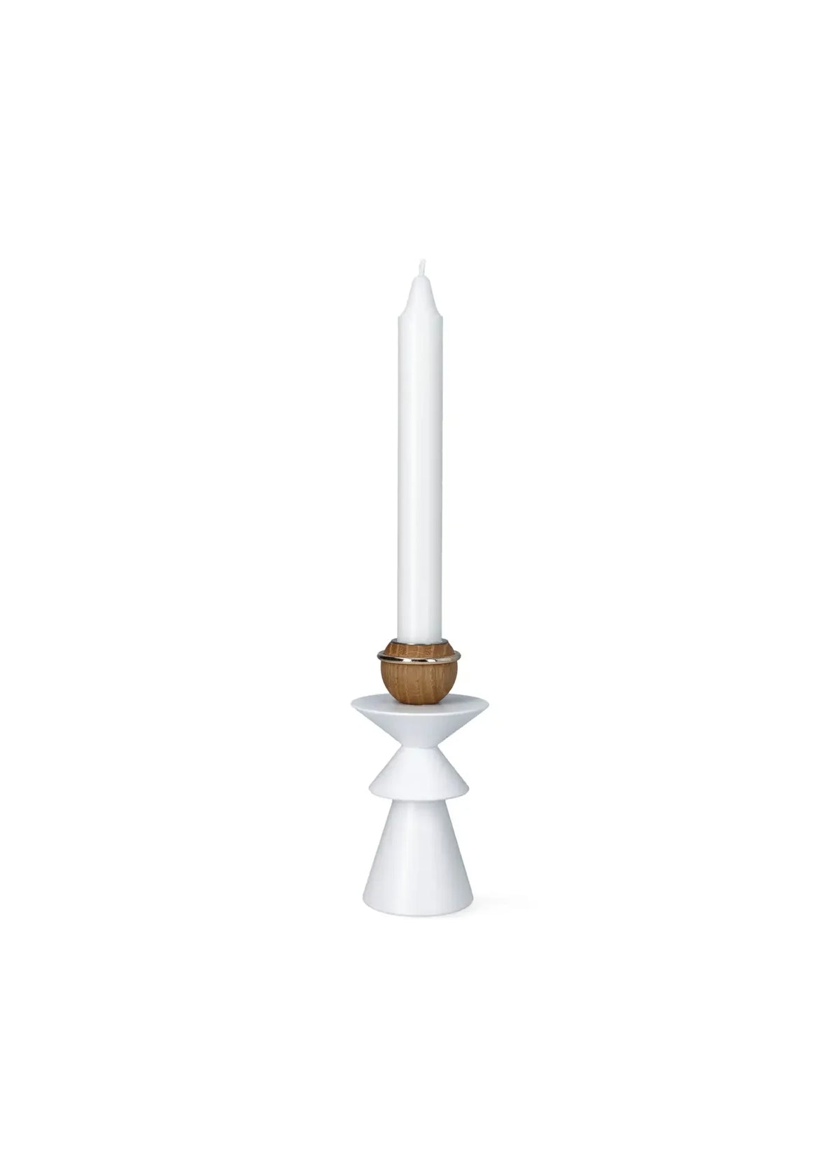 Engel, lysestage, 13 cm