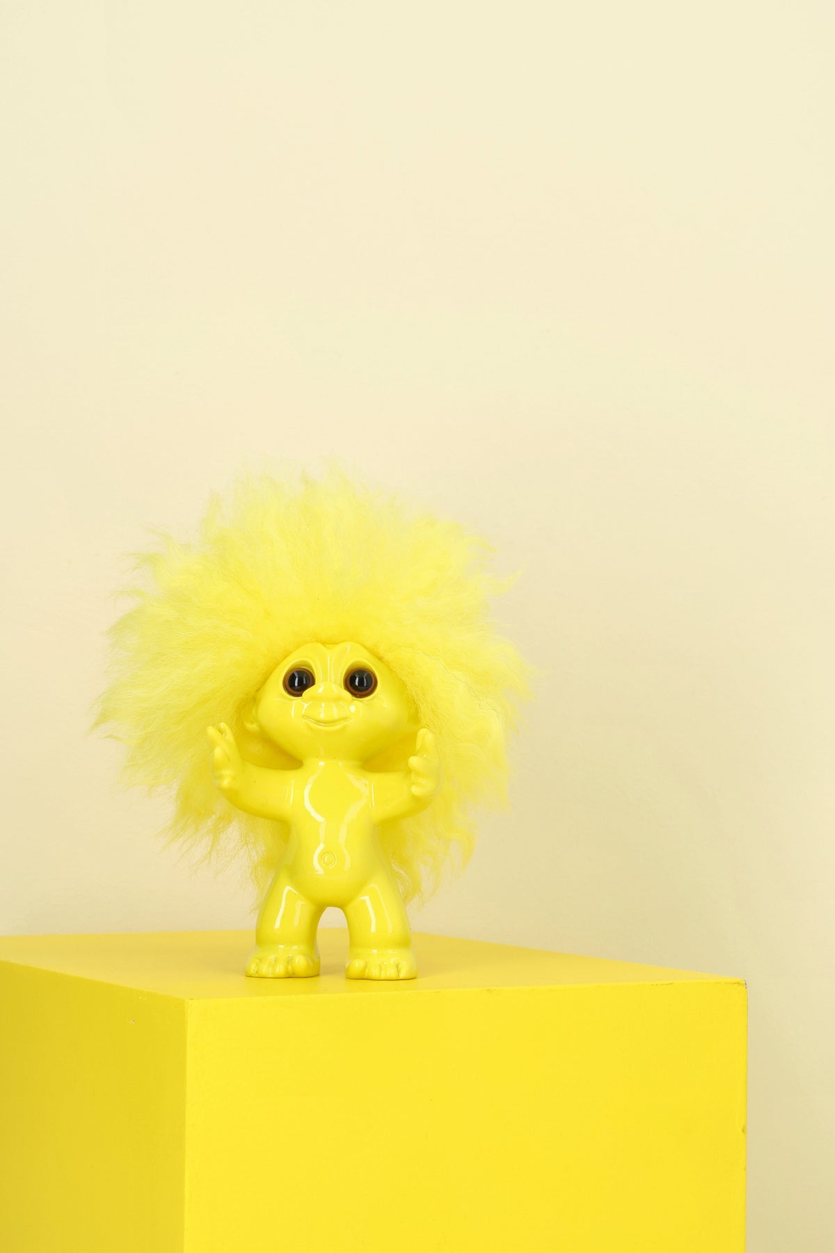 Good Luck Troll, yellow, 9 cm